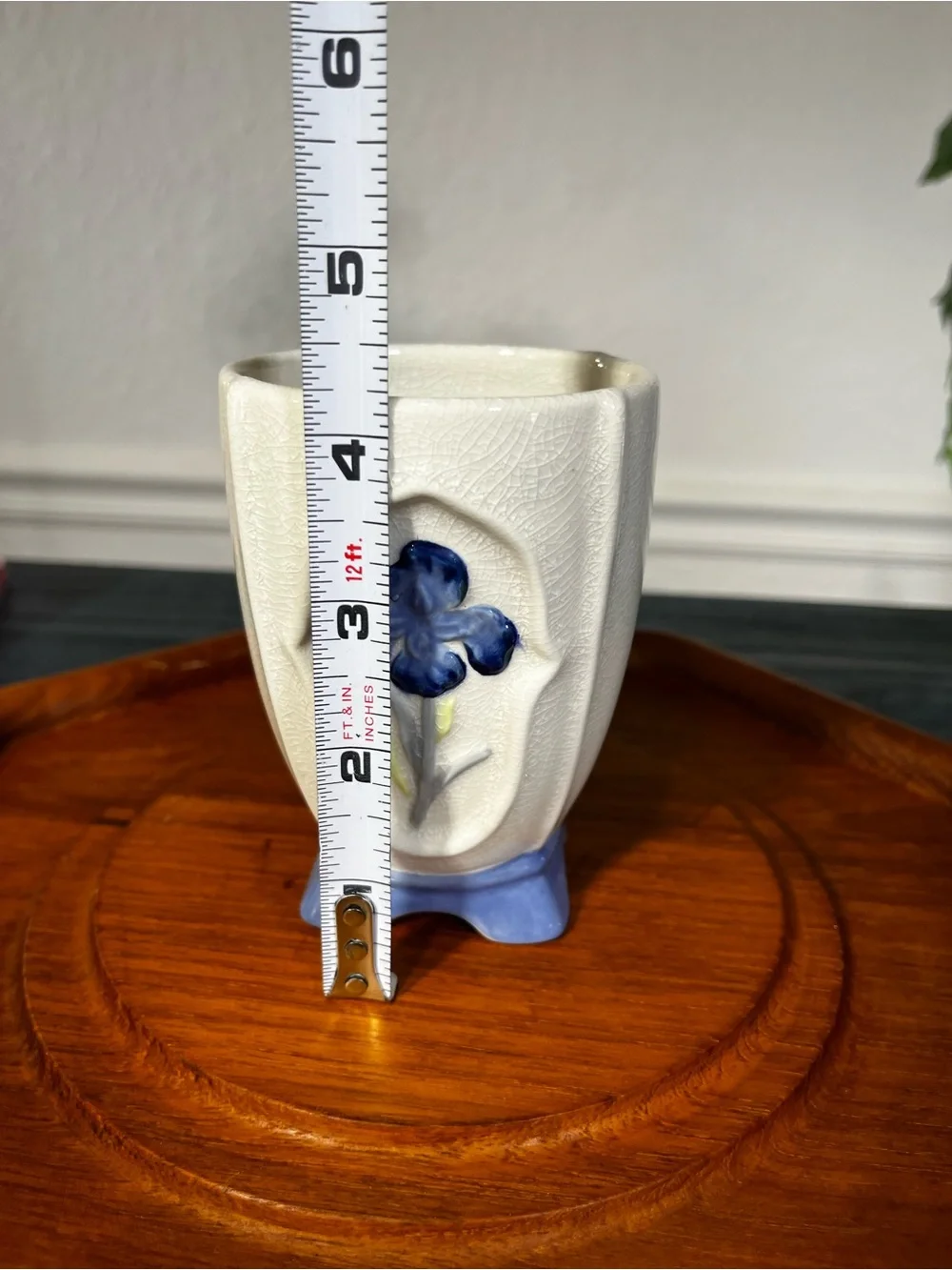 vintage mid-century ceramic bud vase distributed by Saturday Knight Ltd.